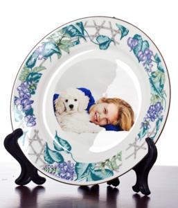piatto in ceramica decorativo personalizzato con foto