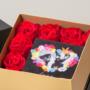 rose rosse stabilizzate profumate con foto su tela