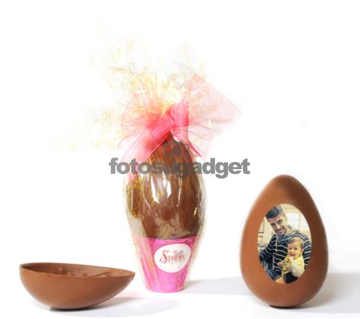 uovo di cioccolato personalizzato con foto